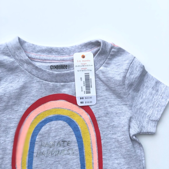 NWT Baby Radiate Happiness Rainbow T-Shirt 3-6 m - Picture 5 of 5